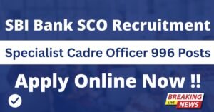 SBI Bank SCO Recruitment 2025-26