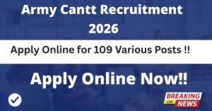 Army Cantt Recruitment 2026