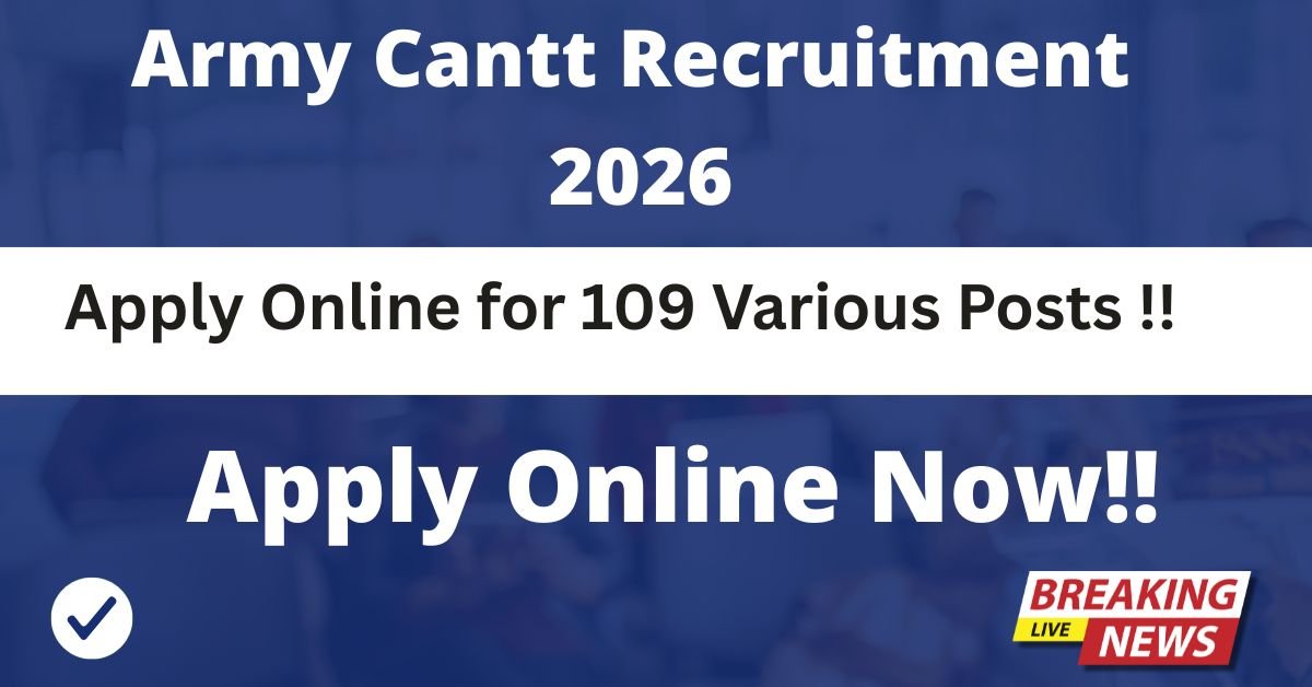 Army Cantt Recruitment 2026