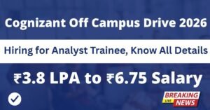 Cognizant Off Campus Drive 2026