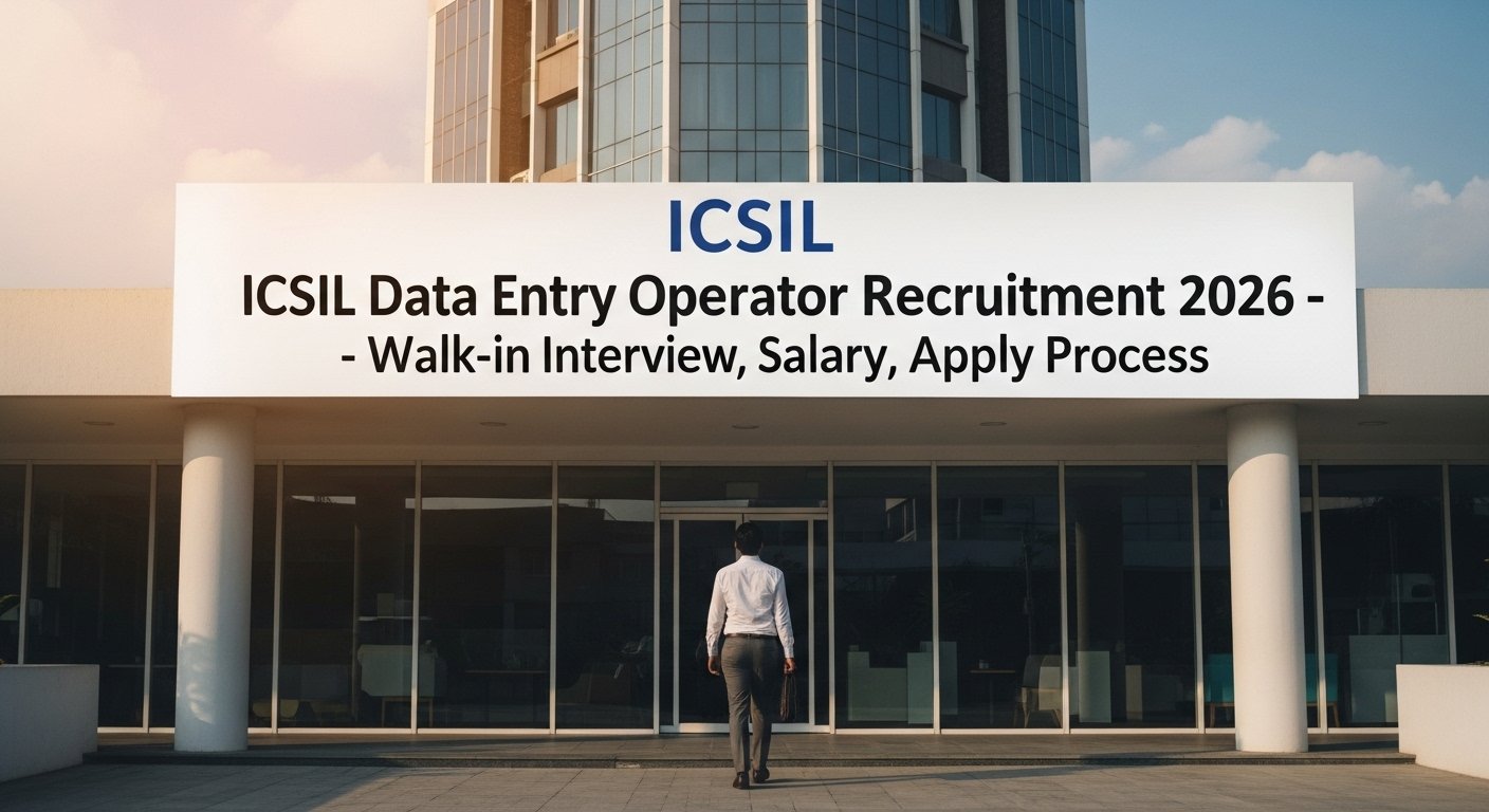 ICSIL Data Entry Operator Recruitment 2026